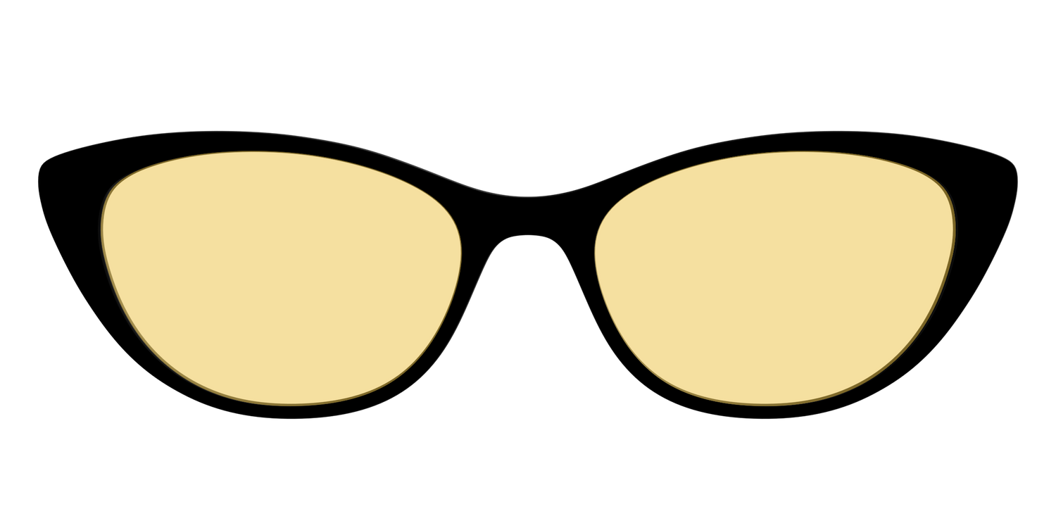 The Black with Driving Lens - Front Top Image - Pair Eyewear