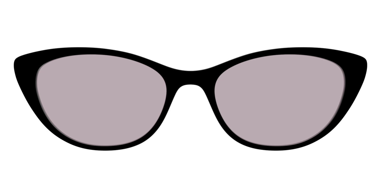 The Black with Gray Gaming Lens - Front Top Image - Pair Eyewear