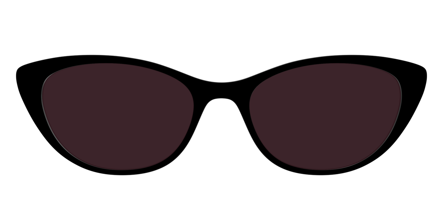 The Black with Water Lens - Front Top Image - Pair Eyewear