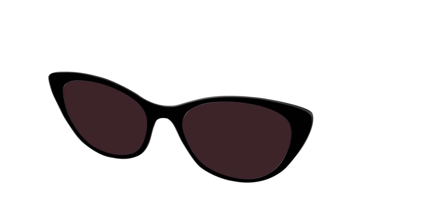 The Black with Water Lens - Angle Top Image - Pair Eyewear