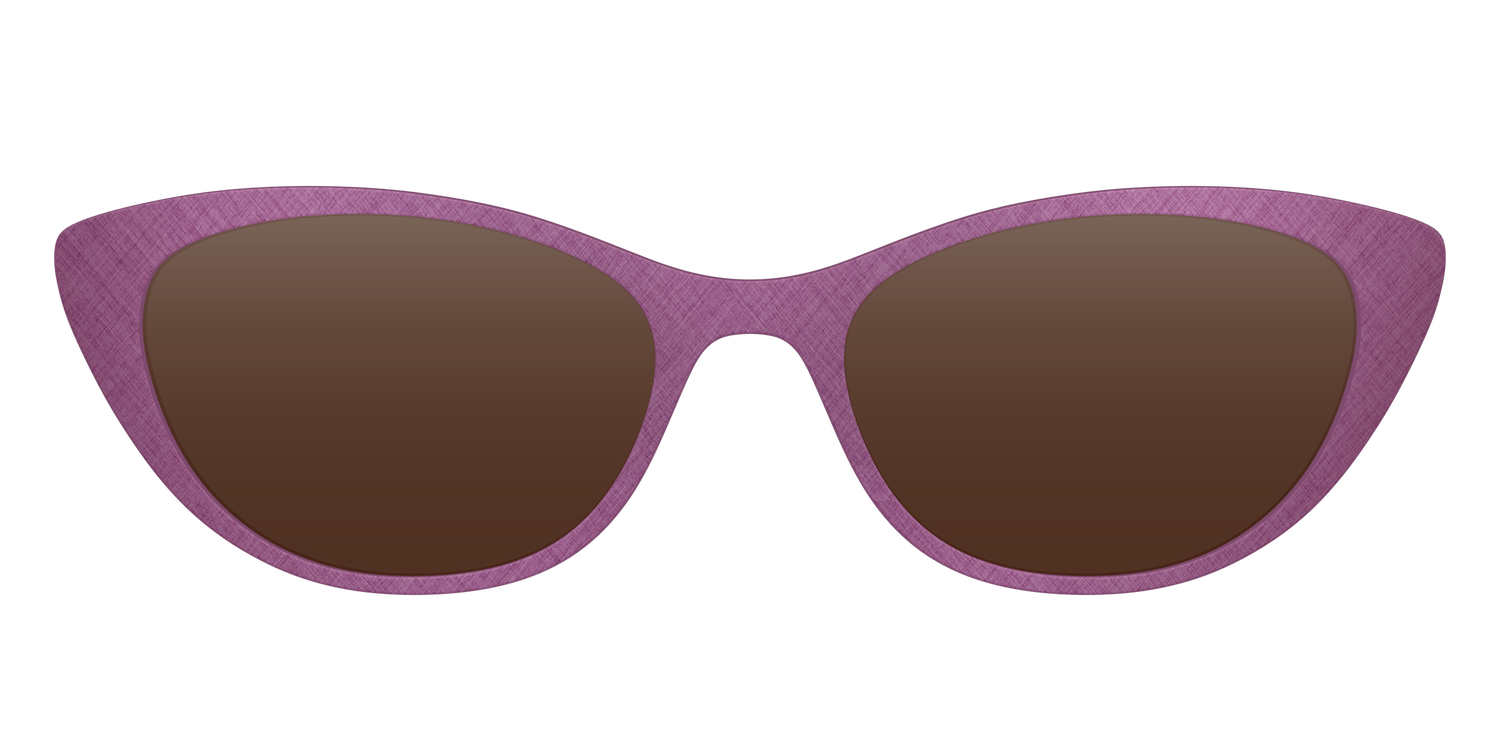 The Polarized Brushed Rose Sun Top - Front Top Image - Pair Eyewear
