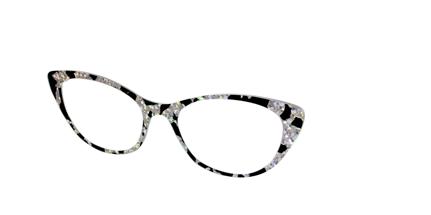 The Holographic Mottled Tortoise - Angle Top Image - Pair Eyewear