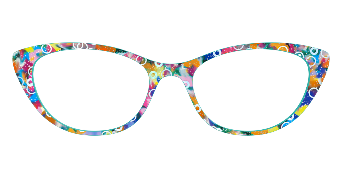 The Imaginative Tortoise with Bubble Glitter - Front Top Image - Pair Eyewear