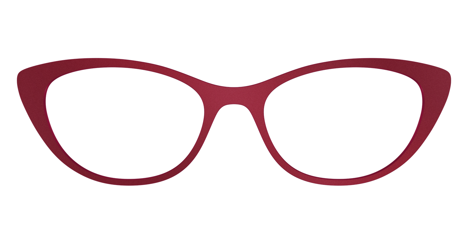 The Matte Burgundy - Front Top Image - Pair Eyewear