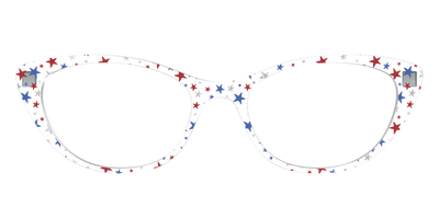 The Multi Stars Crystal with Silver Foil - Front Top Thumbnail - Pair Eyewear