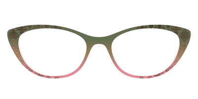 The Olive to Rose Trellis with Champagne Foil - Front Top Thumbnail - Pair Eyewear
