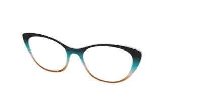 The Onyx to Rust Gradient - Angle Top Thumbnail - Pair Eyewear