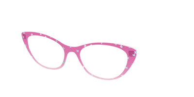 The Pink Butterfly Sparkle Crystal - Angle Top Thumbnail - Pair Eyewear