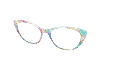 The Pixie Bokeh with Gold Flakes - Angle Top Thumbnail - Pair Eyewear
