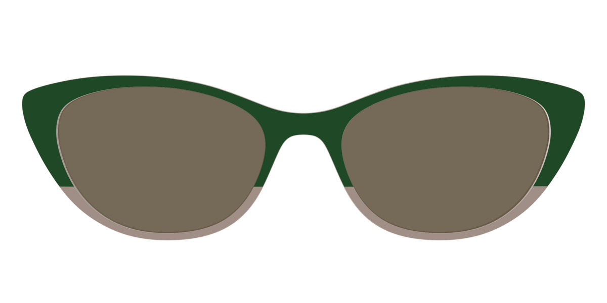 The Polarized Cedar & Sap Crystal Split Sun Top - Front Top Image - Pair Eyewear