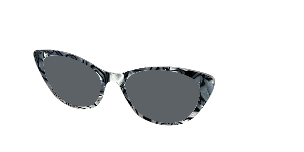 The Polarized Zebra Pearl Split Sun Top - Angle Top Image - Pair Eyewear