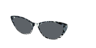 The Polarized Zebra Pearl Split Sun Top - Angle Top Thumbnail - Pair Eyewear