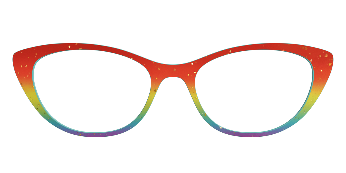 The Spectrum Gradient with Gold Flakes - Front Top Image - Pair Eyewear