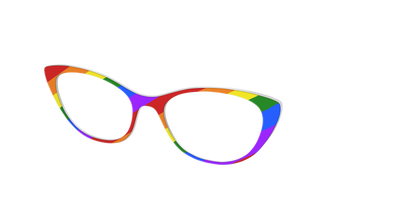 The Traditional Pride Flag - Angle Top Thumbnail - Pair Eyewear