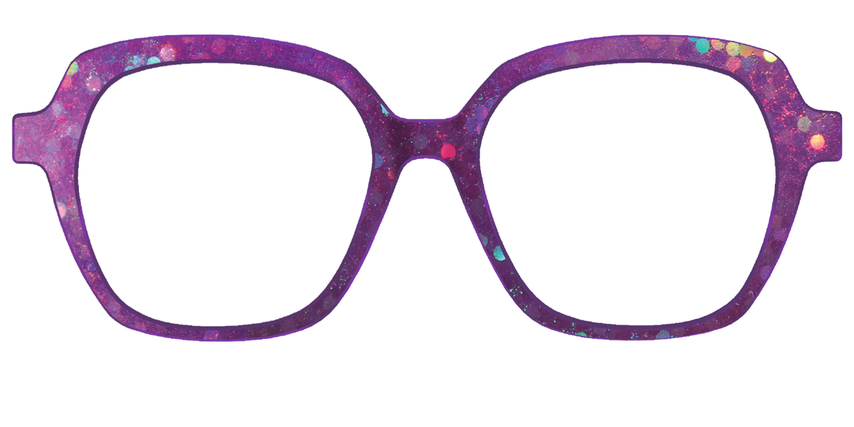 The Berry Jam Hexagons - Front Top Image - Pair Eyewear