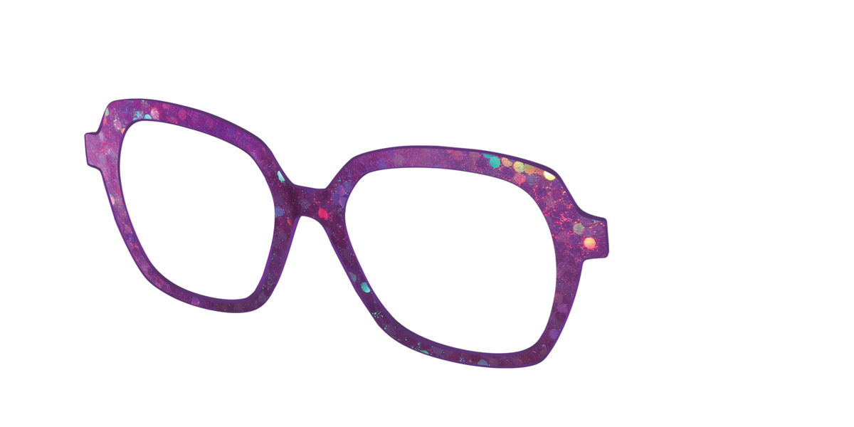 The Berry Jam Hexagons - Angle Top Image - Pair Eyewear
