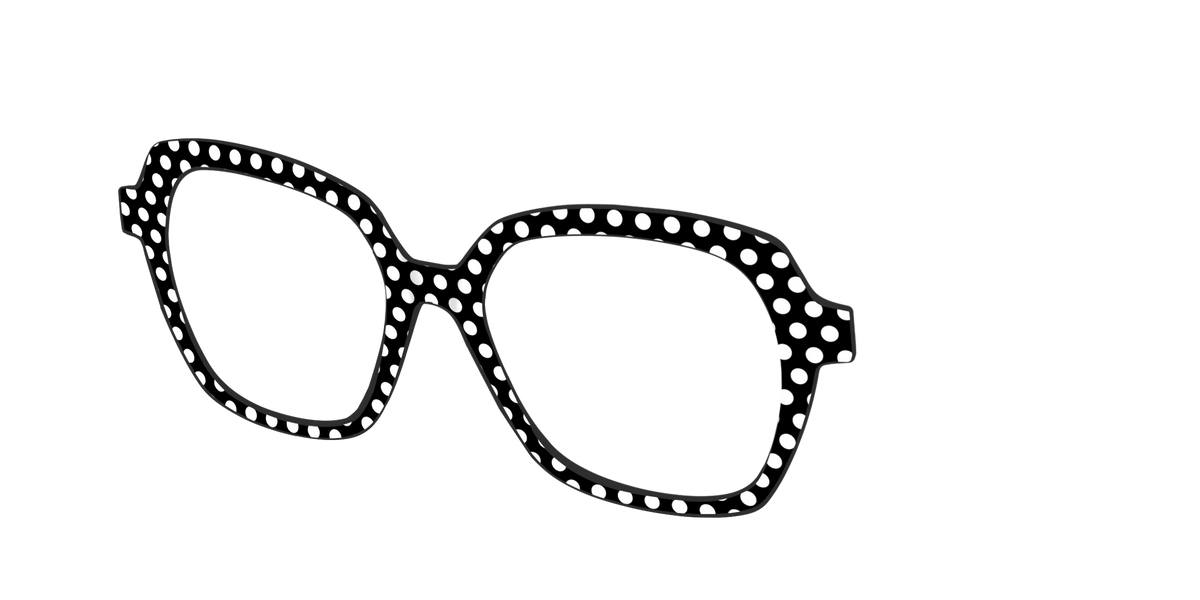 The Black Polka Dots - Angle Top Image - Pair Eyewear