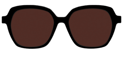 The Black with Brown Golf lens - Front Top Thumbnail - Pair Eyewear
