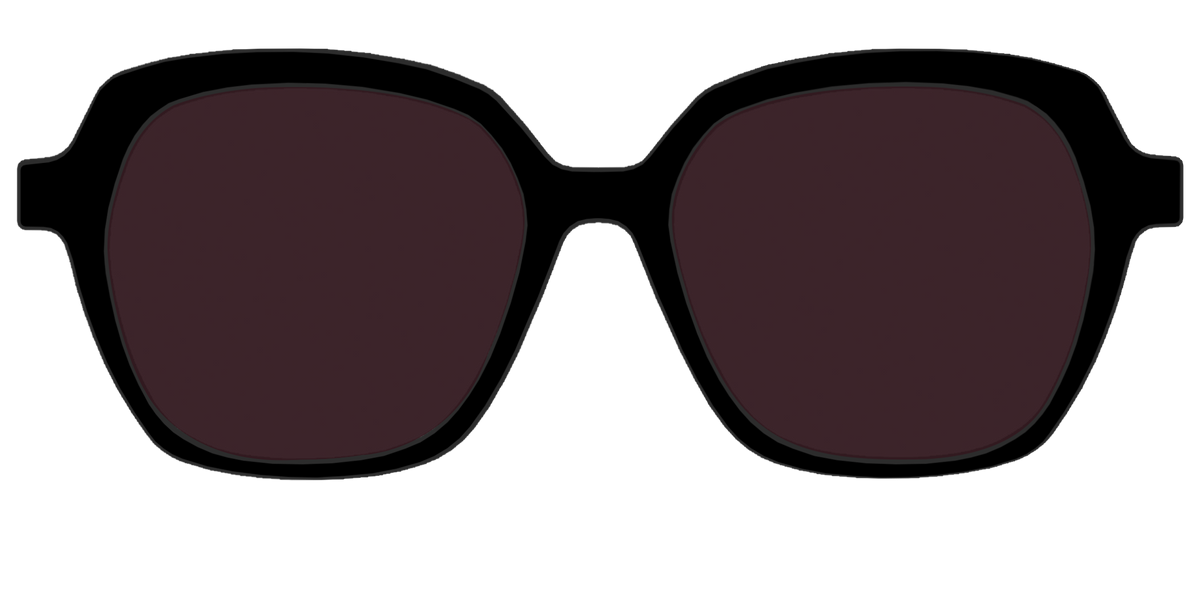 The Black with Water lens - Front Top Image - Pair Eyewear
