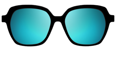 The Polarized Blue Reflective Sun Top - Front Top Thumbnail - Pair Eyewear