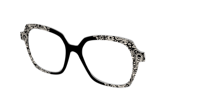 The Bone White Paisley - Angle Top Thumbnail - Pair Eyewear