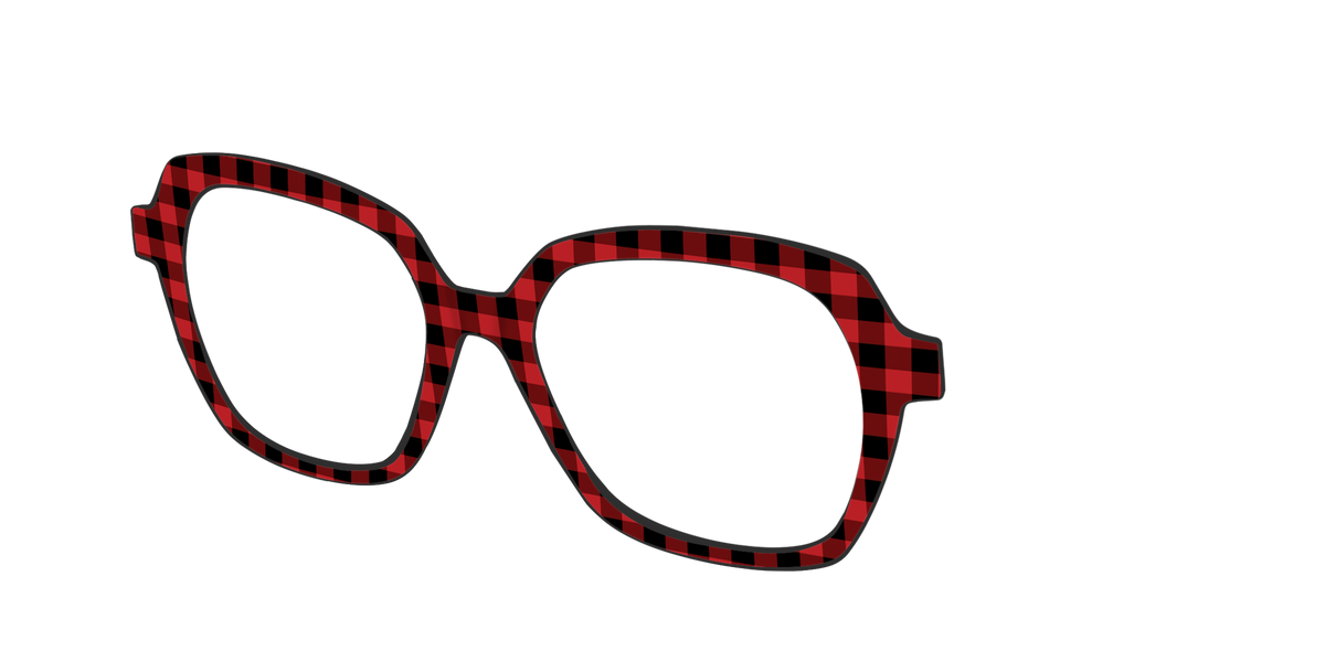 The Buffalo Plaid - Angle Top Image - Pair Eyewear