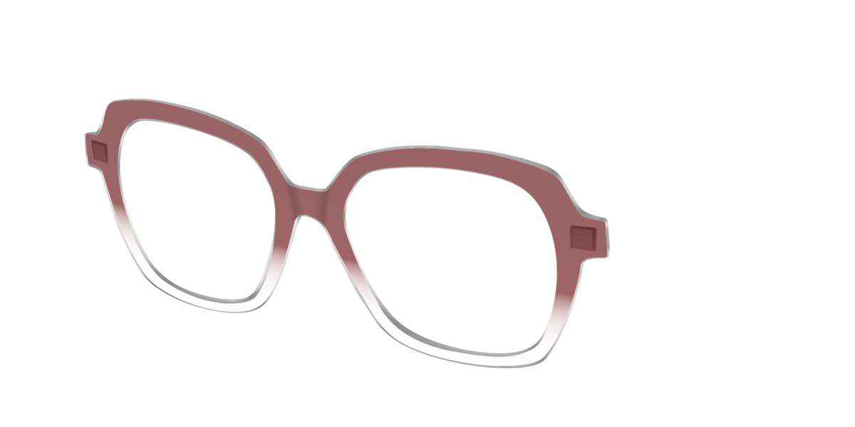 The Burgundy Gradient Crystal - Angle Top Image - Pair Eyewear