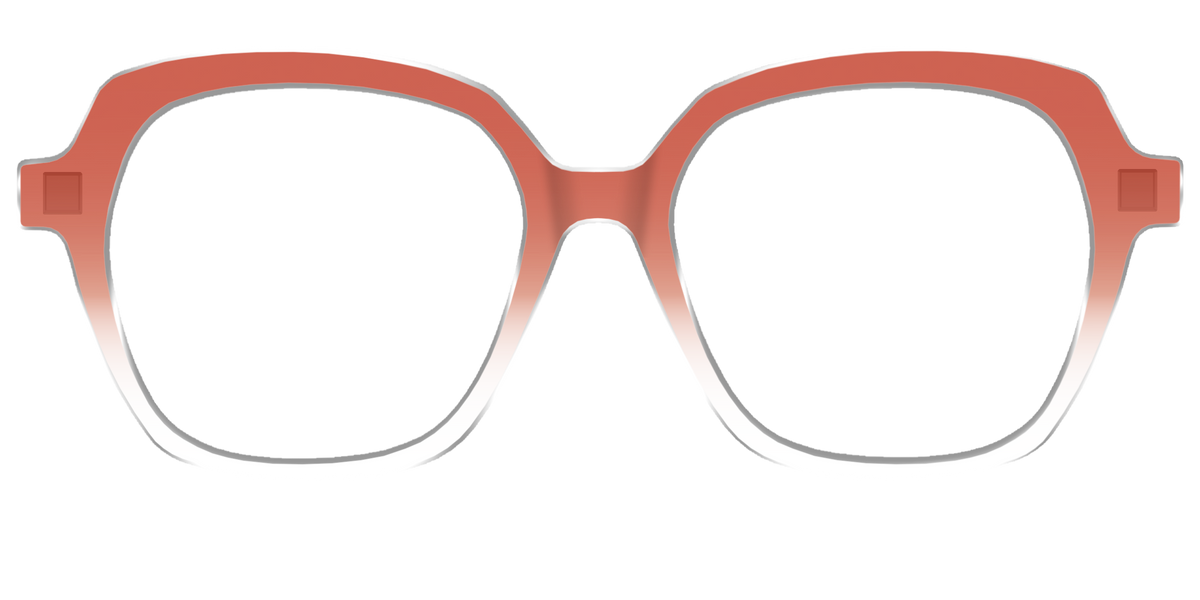 The Burnt Orange Gradient Crystal - Front Top Image - Pair Eyewear