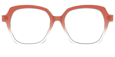 The Burnt Orange Gradient Crystal - Front Top Thumbnail - Pair Eyewear