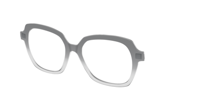The Charcoal to Light Gray Gradient Crystal - Angle Top Thumbnail - Pair Eyewear