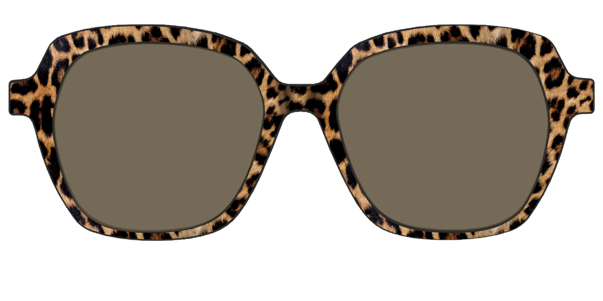 The Polarized Cheetah Spots Sun Top - Front Top Image - Pair Eyewear