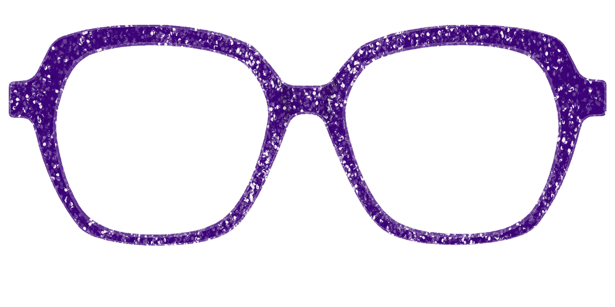 The Electric Purple Sparkle - Front Top Image - Pair Eyewear