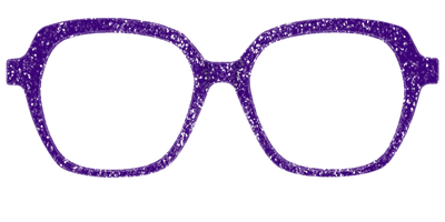 The Electric Purple Sparkle - Front Top Thumbnail - Pair Eyewear