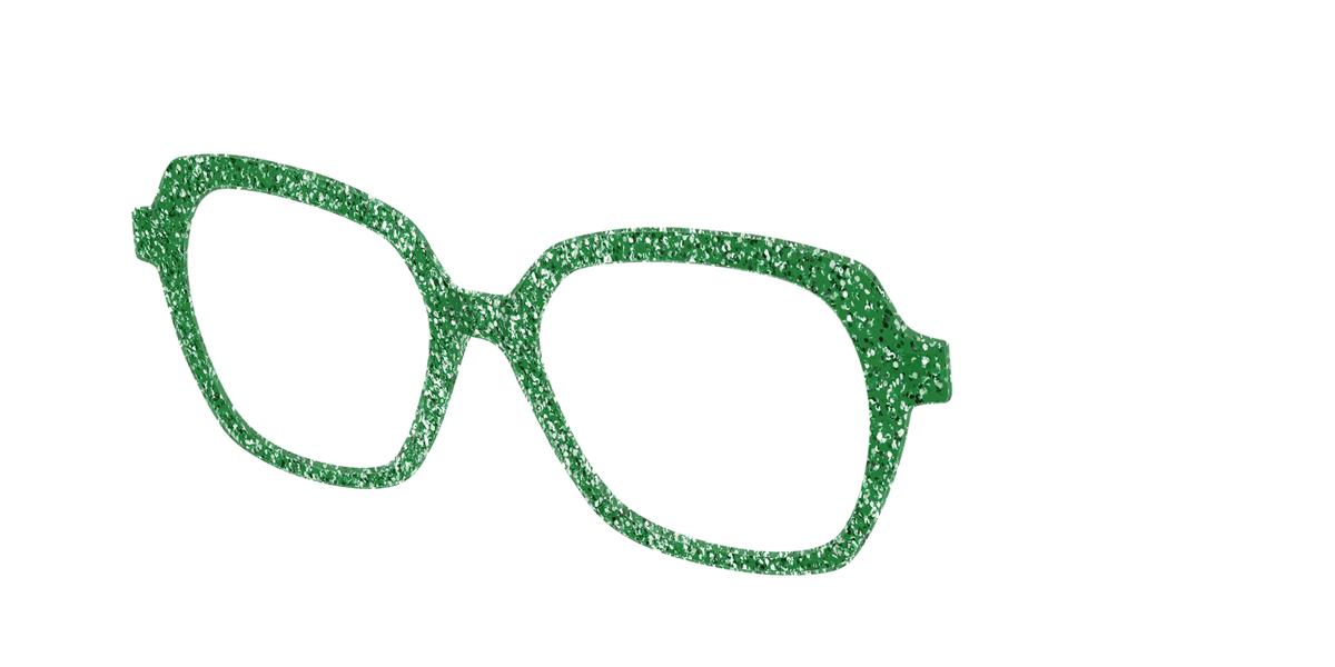 The Emerald Sparkle - Angle Top Image - Pair Eyewear