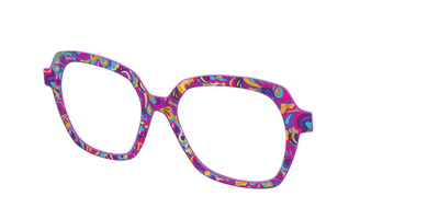 The Flower Power Paisley with Gold Foil - Angle Top Thumbnail - Pair Eyewear