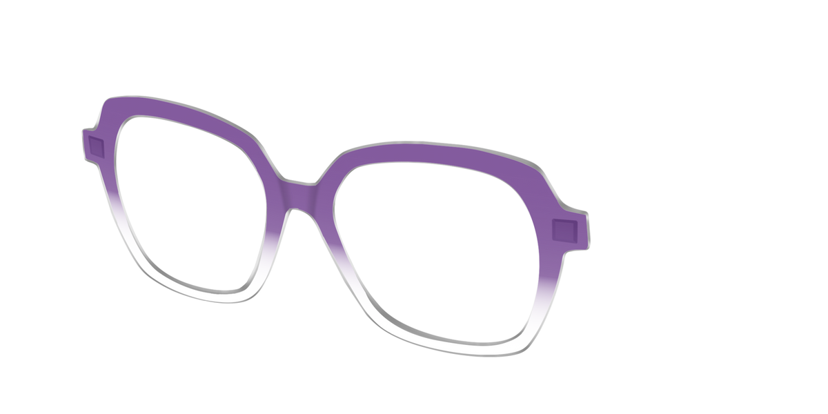 The Grape Gradient Crystal - Angle Top Image - Pair Eyewear