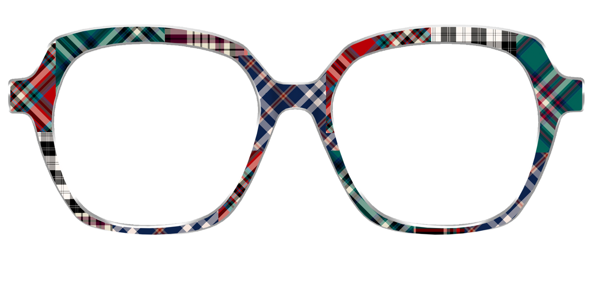The Grunge Plaid Print Mix - Front Top Image - Pair Eyewear