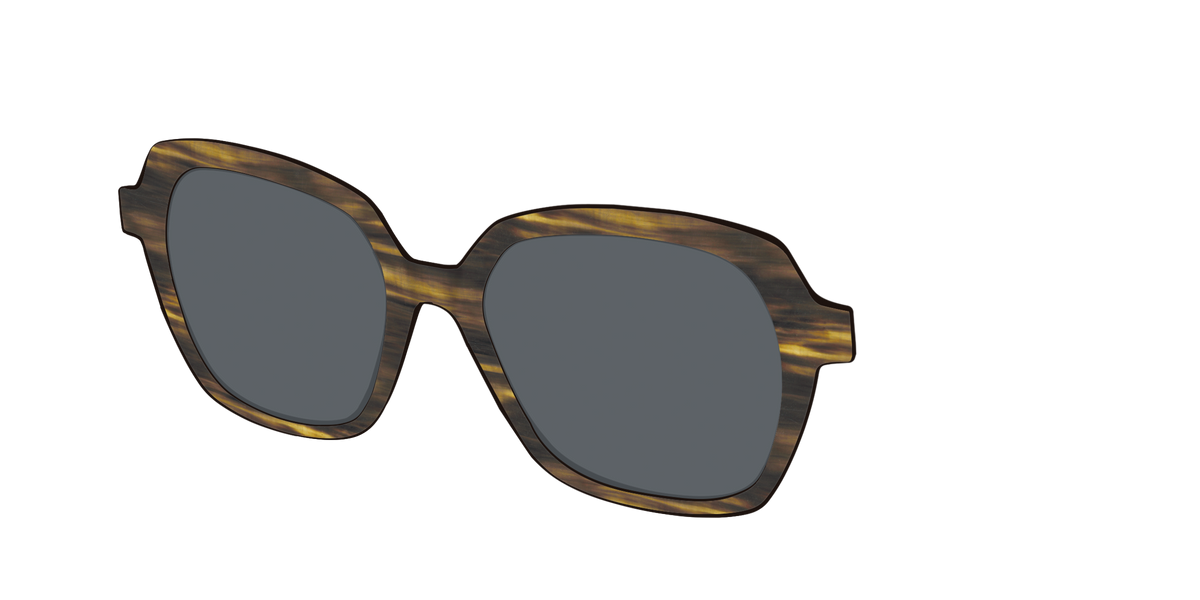 The Polarized Horn Sun Top - Angle Top Image - Pair Eyewear