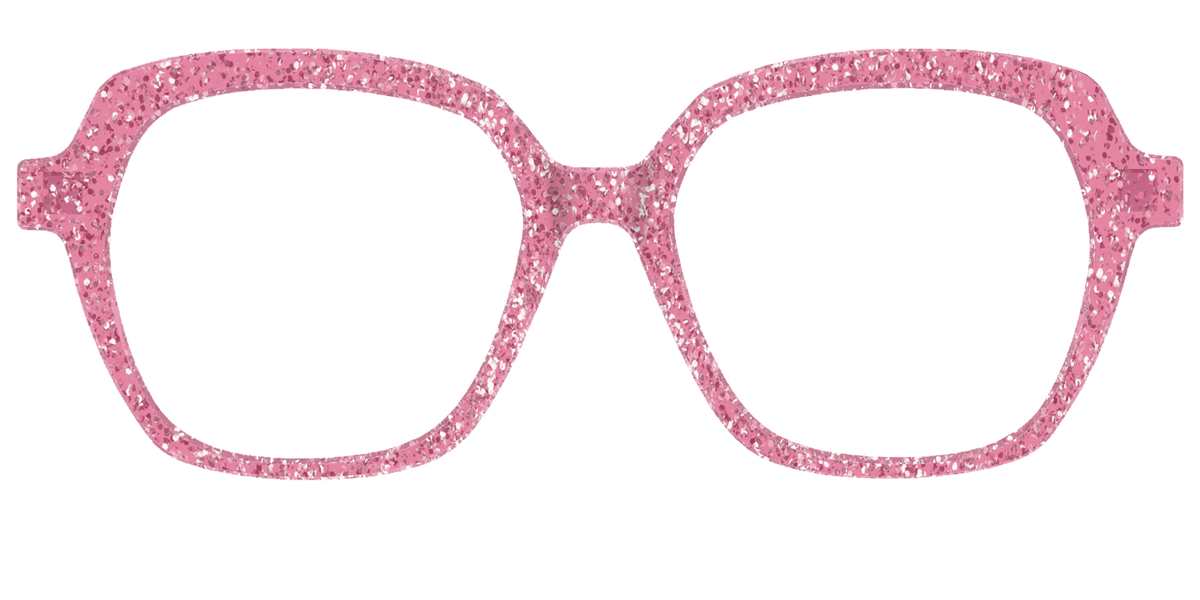 The Hot Pink Sparkle - Front Top Image - Pair Eyewear