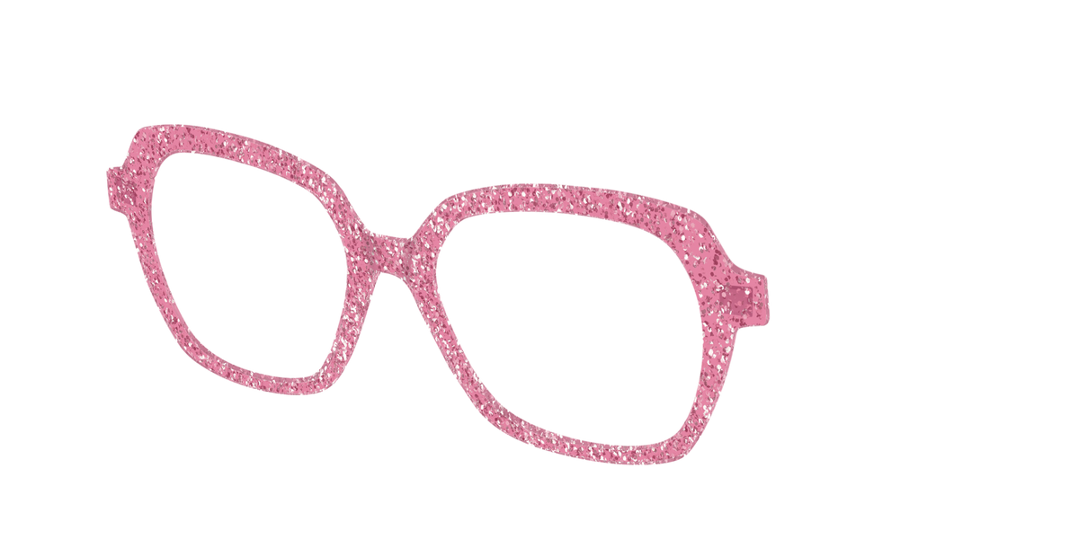 The Hot Pink Sparkle - Angle Top Image - Pair Eyewear