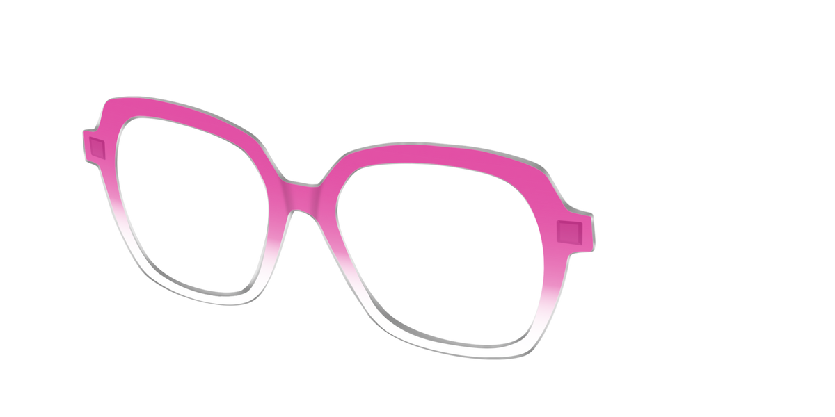 The Magenta Gradient Crystal - Angle Top Image - Pair Eyewear
