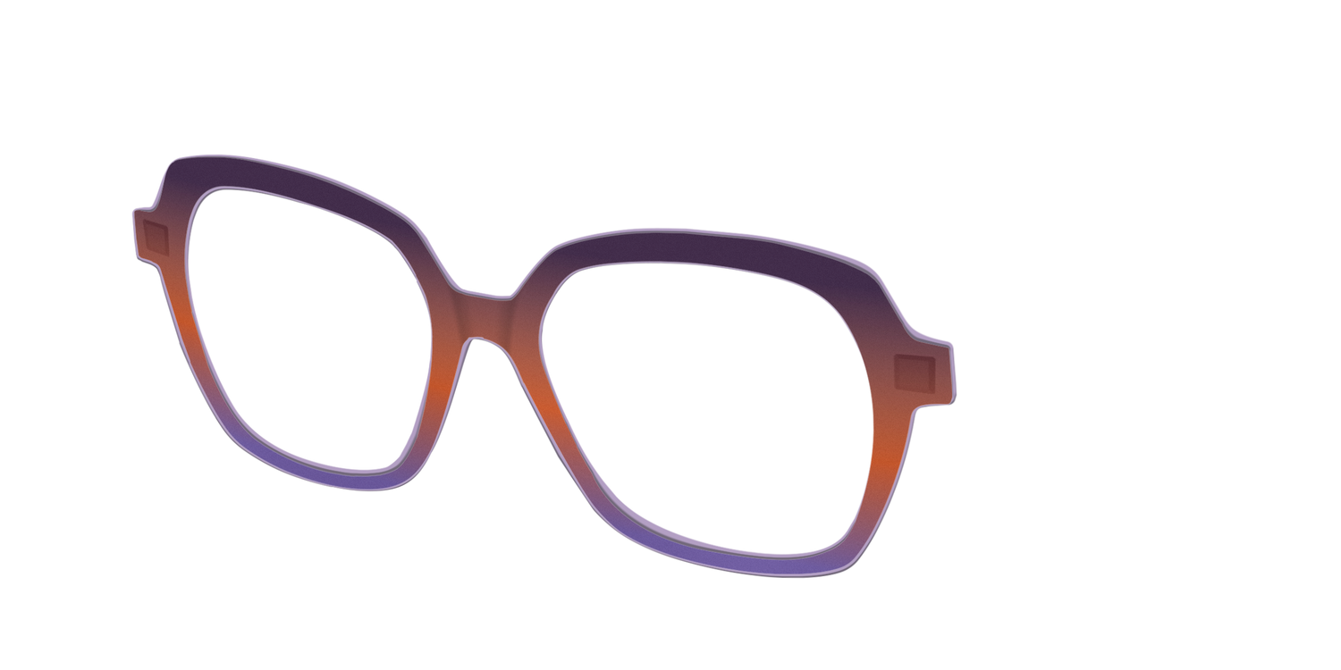 The Matte Midnight to Violet Gradient - Angle Top Image - Pair Eyewear