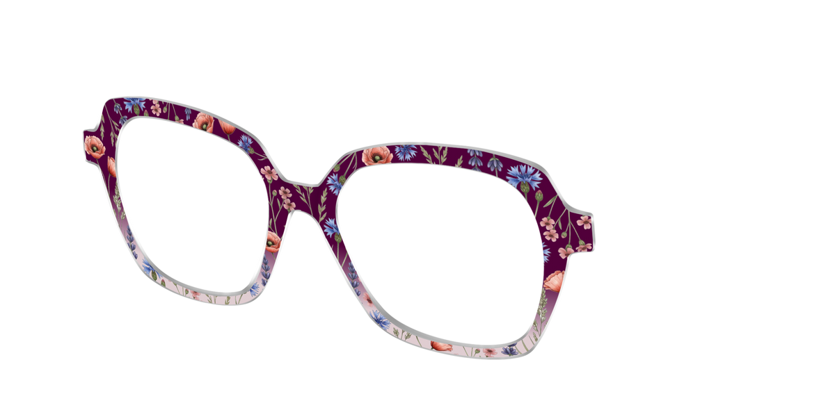 The Mulberry Floral Dip-Dye - Angle Top Image - Pair Eyewear