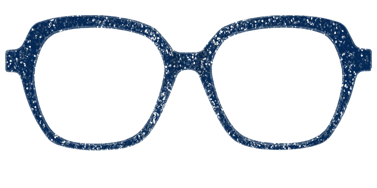The Navy Sparkle - Front Top Image - Pair Eyewear