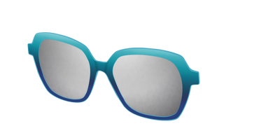 The Polarized Ocean Blue Sun Top - Angle Top Thumbnail - Pair Eyewear