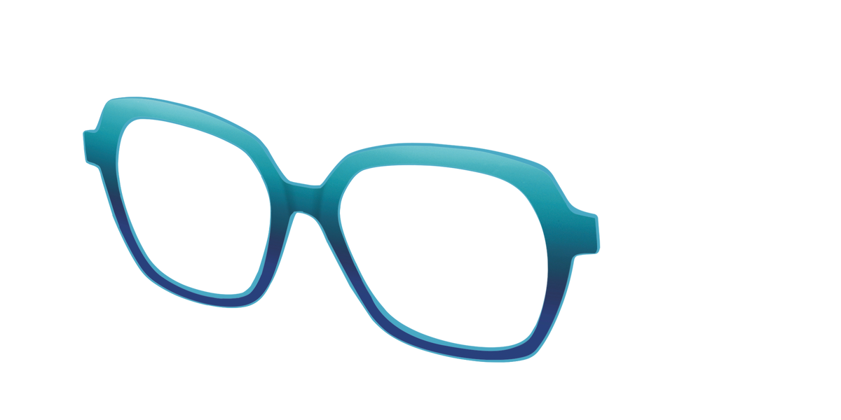 The Ocean Blue - Angle Top Image - Pair Eyewear
