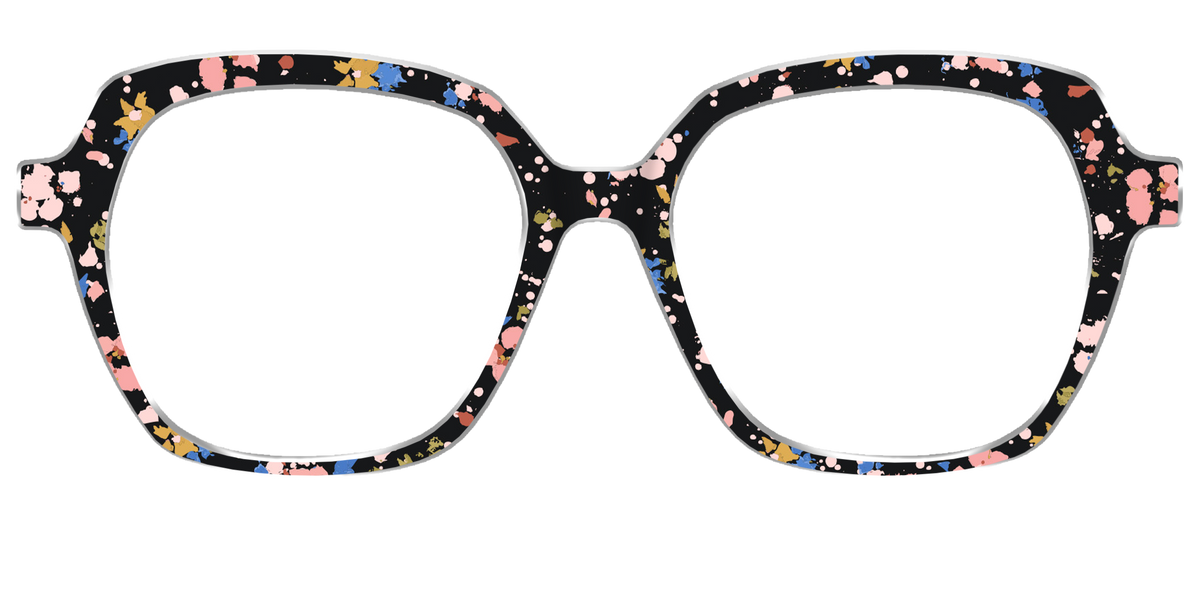 The Pallid Paint Splatter - Front Top Image - Pair Eyewear