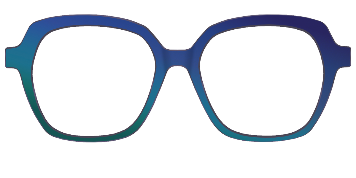The Peacock Ombre - Front Top Image - Pair Eyewear