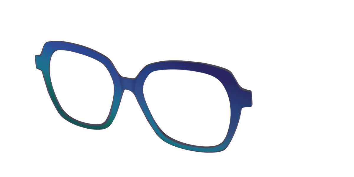 The Peacock Ombre - Angle Top Image - Pair Eyewear