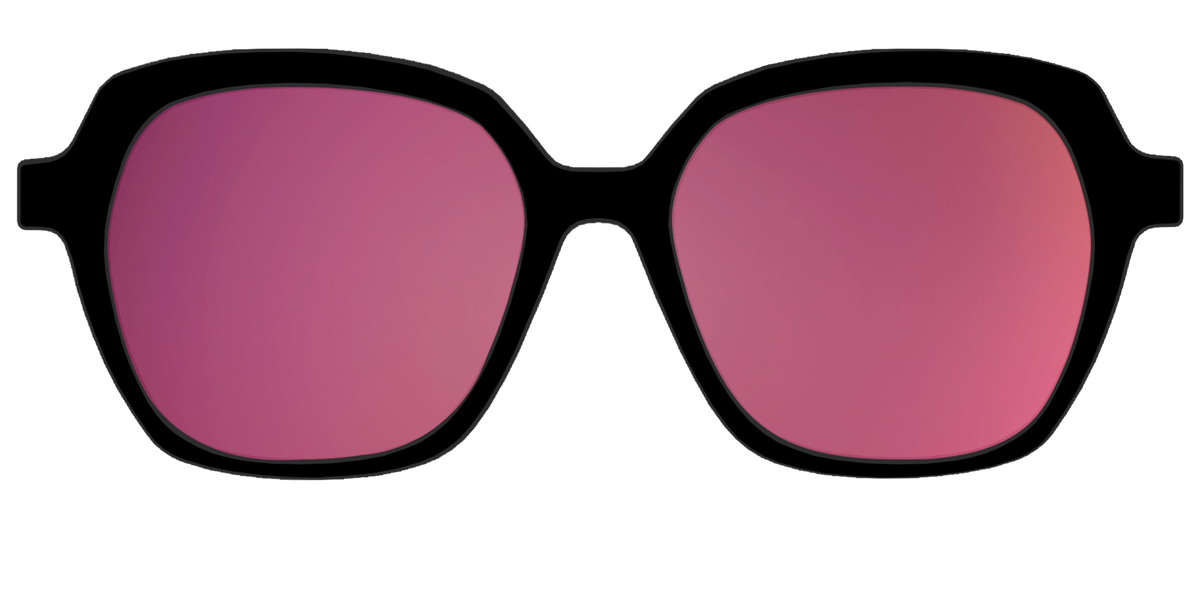 The Polarized Pink Reflective Sun Top - Front Top Image - Pair Eyewear